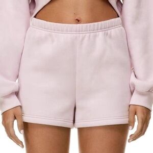 TNA Light Pink Sweatpant Shorts